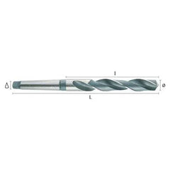 Hepyc 19.5mm HSS Morse Taper Shank Drill MT2 DIN 345 - Twin Eagle Imports
