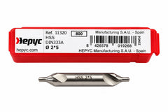 Hepyc 2.00mm HSS DIN333A Centre Drill - Twin Eagle Imports
