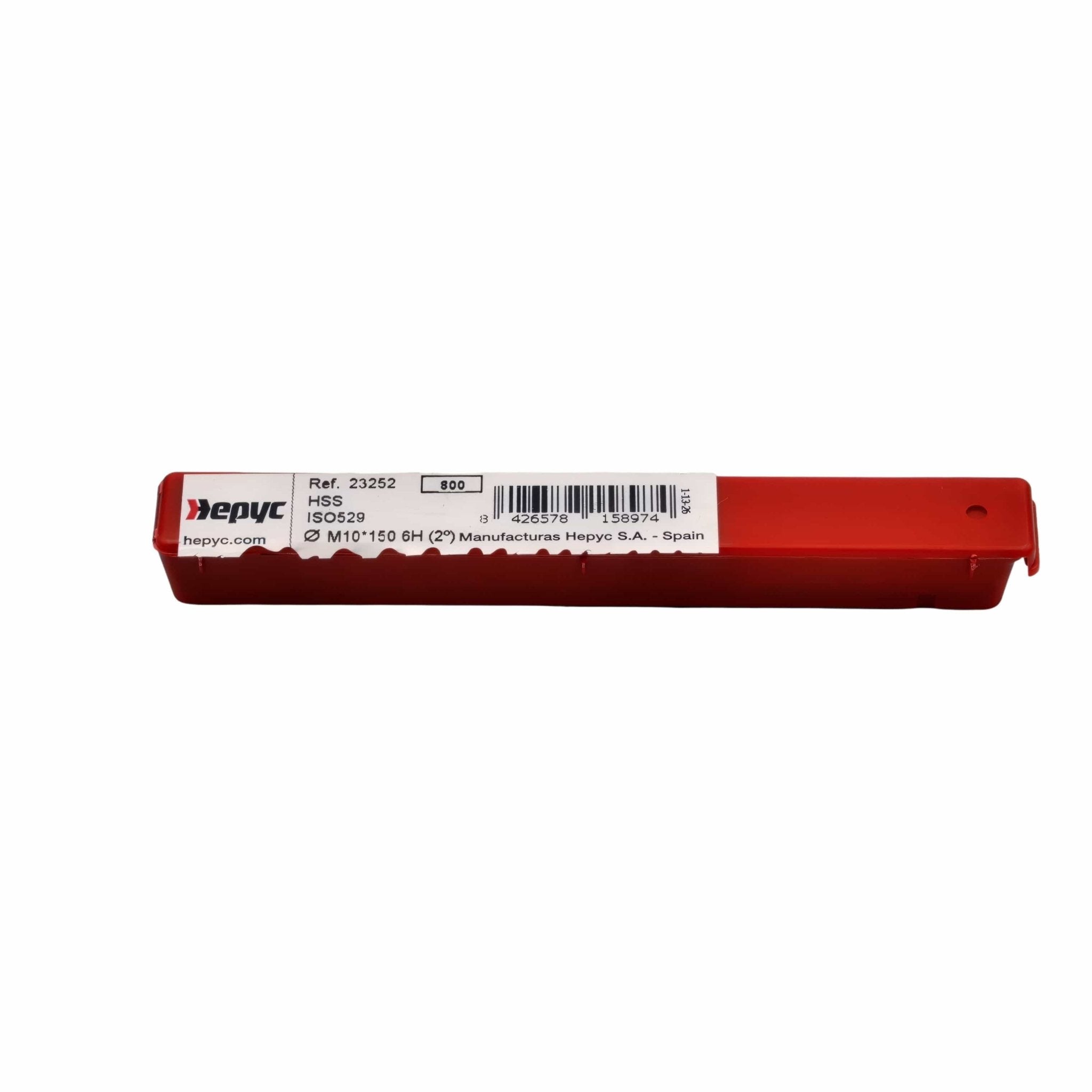 Hepyc 23252 – M10 x 1.5mm HSS ISO529 Straight Flute Hand Tap 6H Intermediate - Twin Eagle Imports