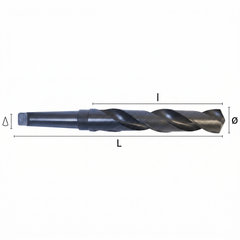 Hepyc 3/4" HSS Morse Taper Shank Drill MT2 DIN 345 - Twin Eagle Imports
