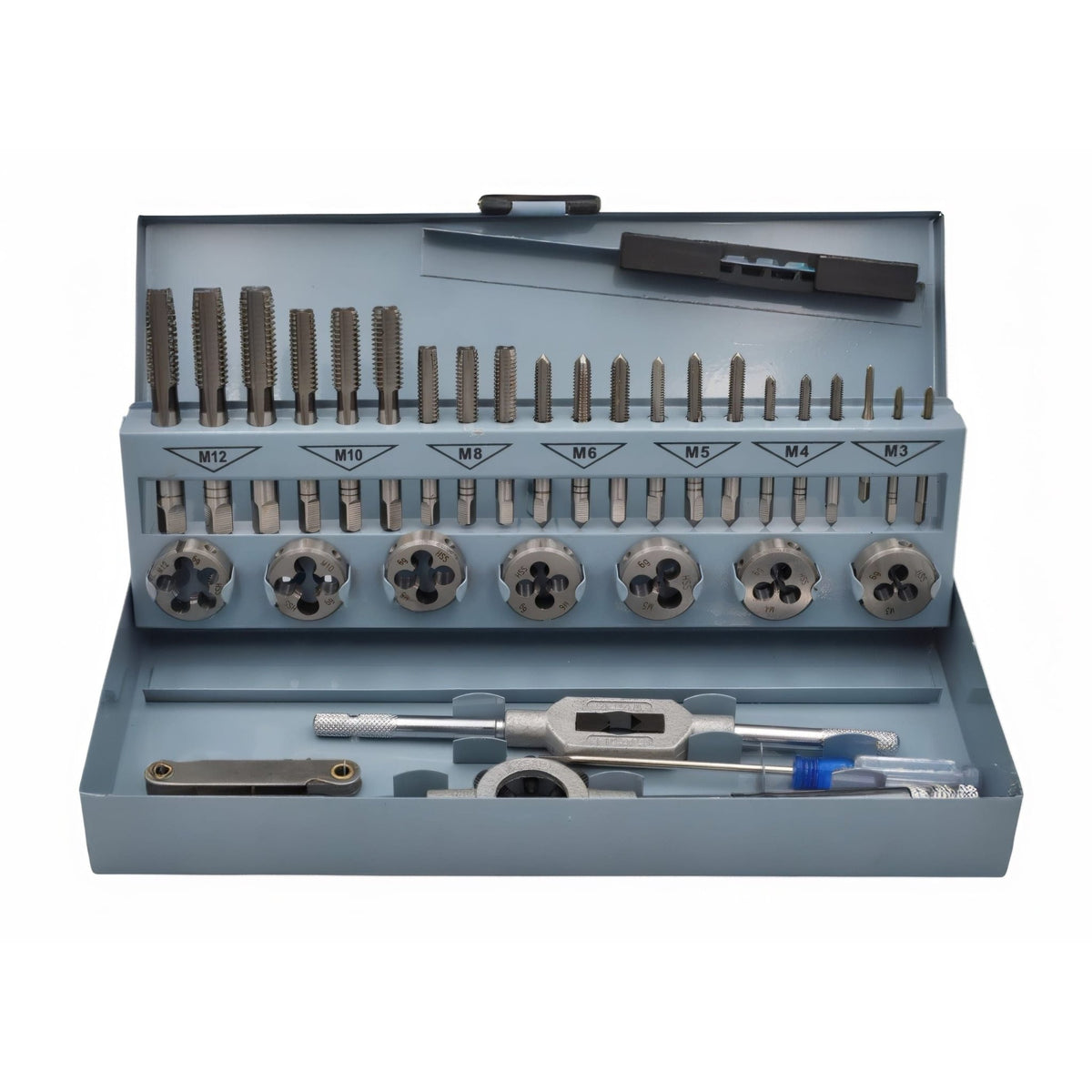 Hepyc 34-Piece Metric Tap and Die Set (M3–M12) - Twin Eagle Imports