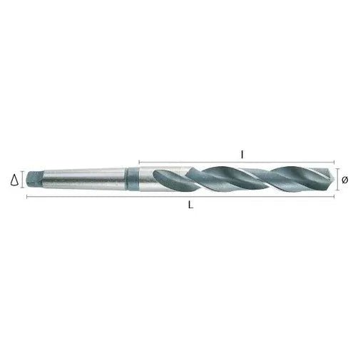 Hepyc 37mm HSS Morse Taper Shank Drill MT4 DIN 345 - Twin Eagle Imports