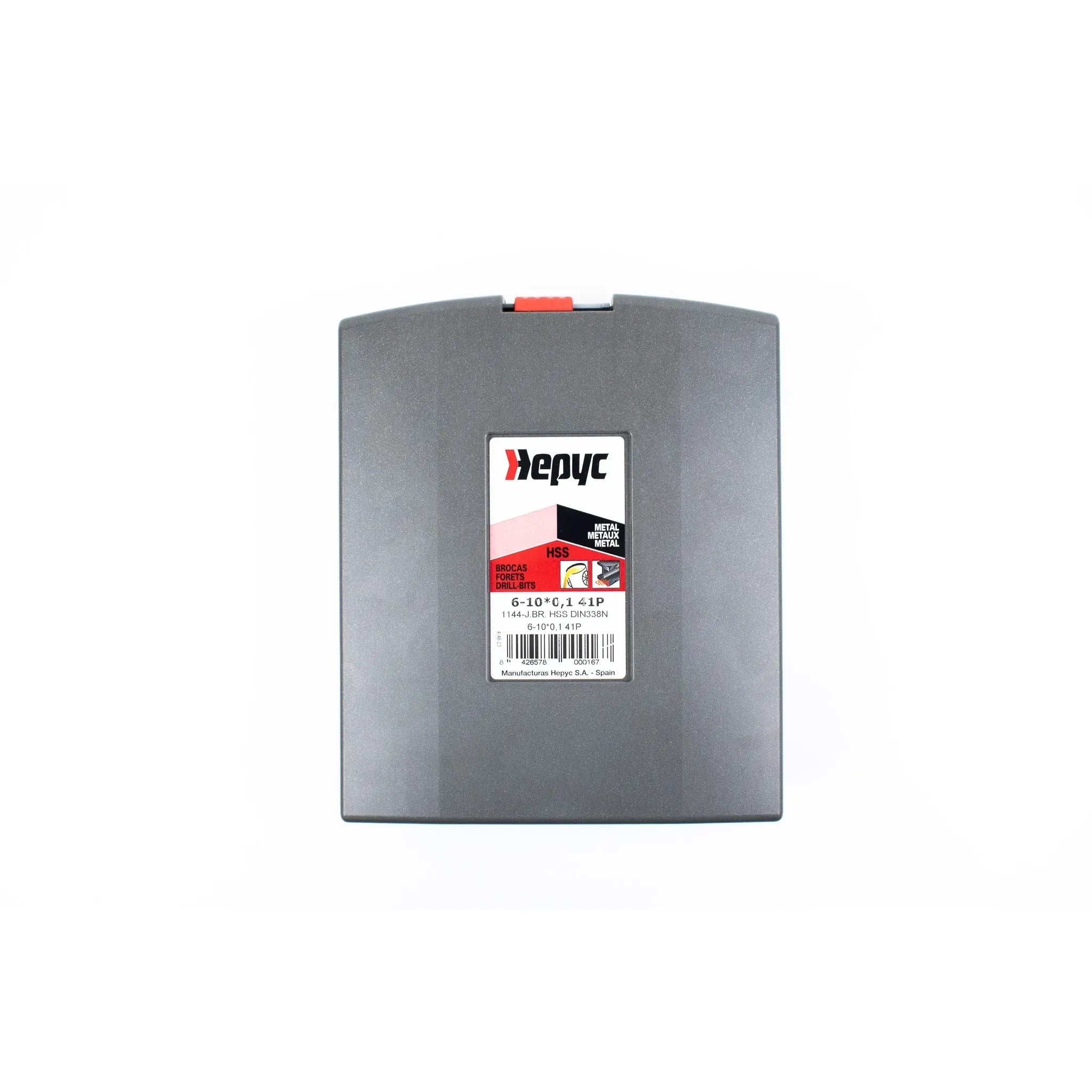 Hepyc 6–10mm HSS Jobber Drill Bit Set 0.1mm Increments (41-Piece, DIN 338) - Twin Eagle Imports