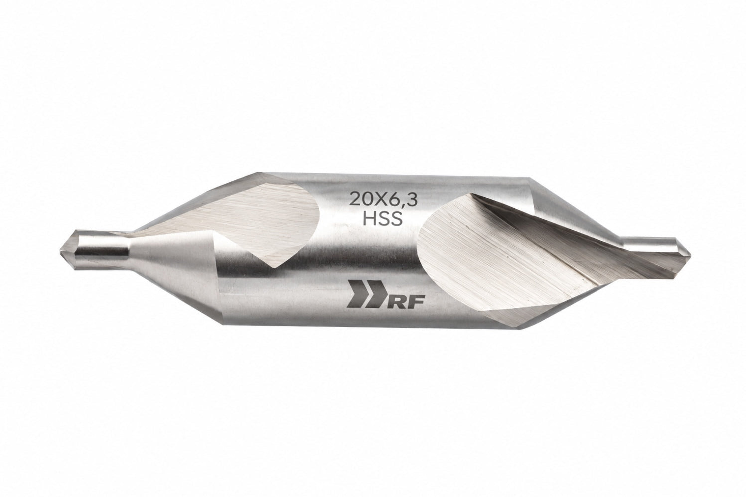 Hepyc 6.3mm HSS DIN333A Centre Drill 118° Taper Shank 80mm Length - Twin Eagle Imports