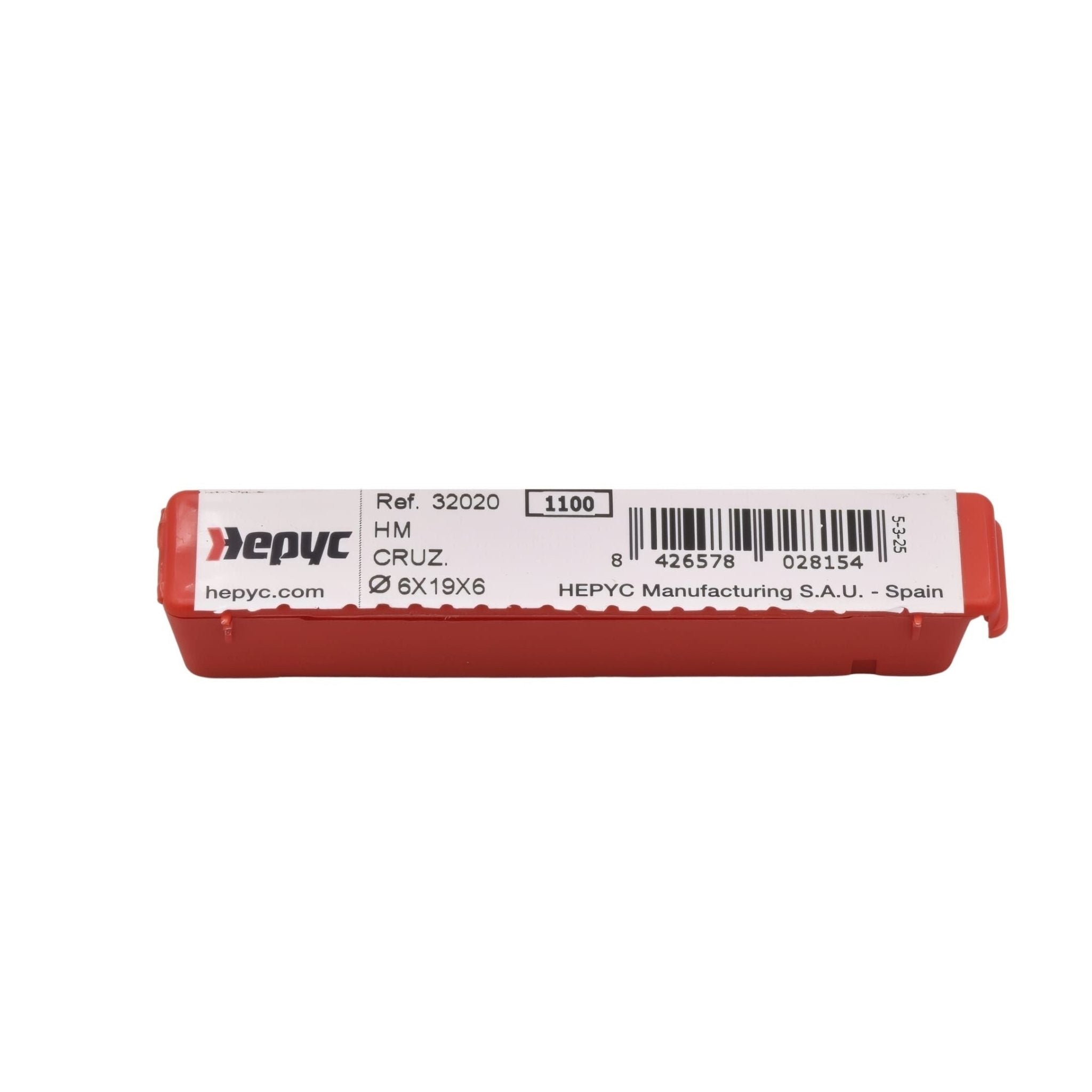 Hepyc 6mm Carbide Cylindrical Rotary Burr Cross Cut Front Cut 50mm - Twin Eagle Imports