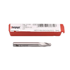 Hepyc 6mm Cobalt HSS End Mill DIN327N Short Series 2 Flute 30° Helix - Twin Eagle Imports