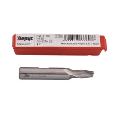 Hepyc 7mm Cobalt HSS End Mill DIN327N Short Series 2 Flute 30° Helix - Twin Eagle Imports