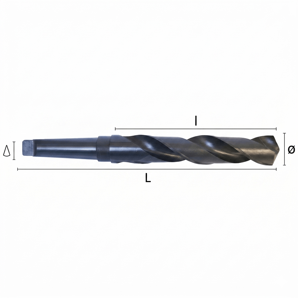 HEPYC DRILLS Hepyc 45/64" HSS Morse Taper Shank Drill MT2 DIN 345