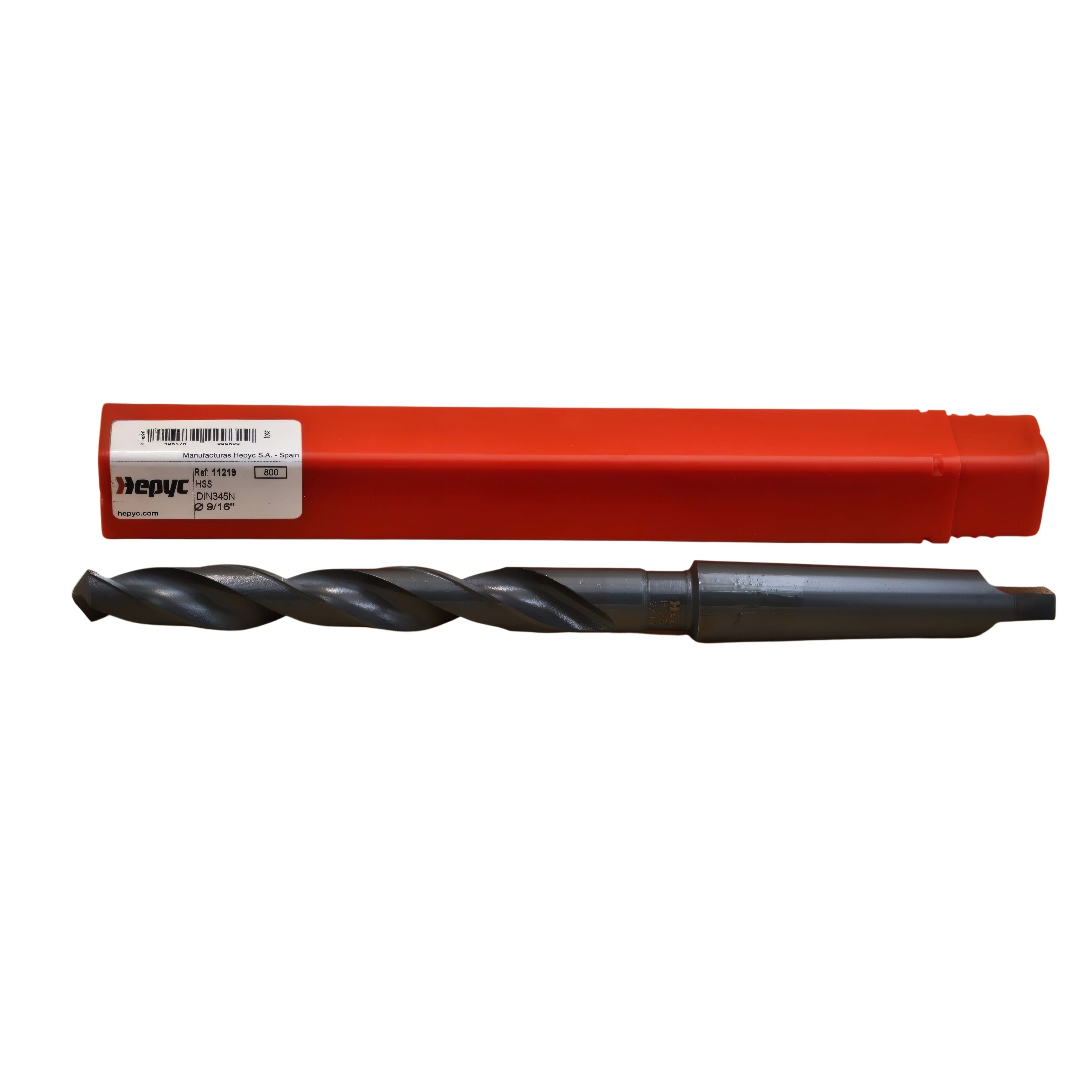HEPYC DRILLS Hepyc Drill HSS DIN345N 9/16" – Taper Shank, 118° Point