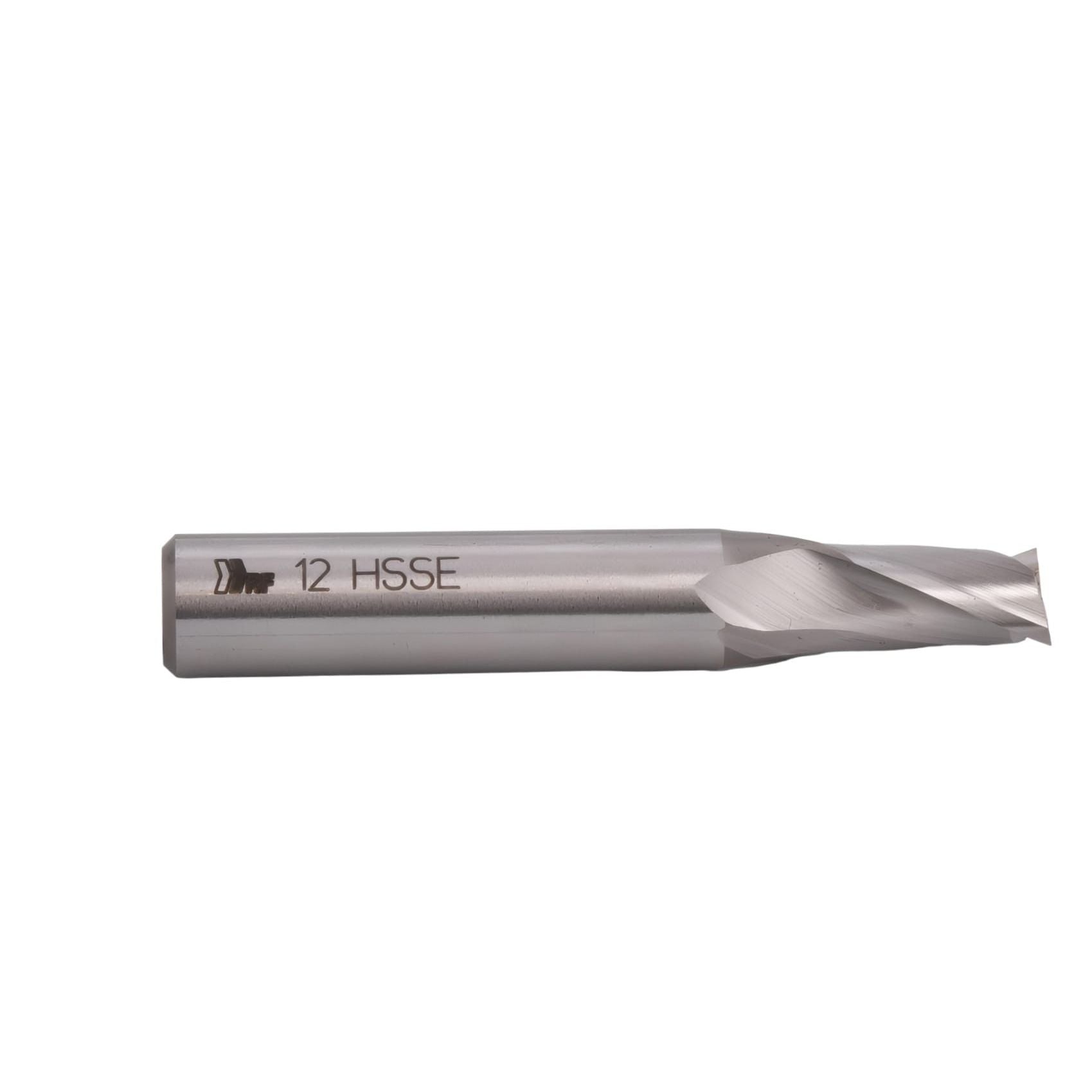 HEPYC ENDMILL Hepyc 12mm Cobalt HSS End Mill DIN327N Short Series 2 Flute 30° Helix