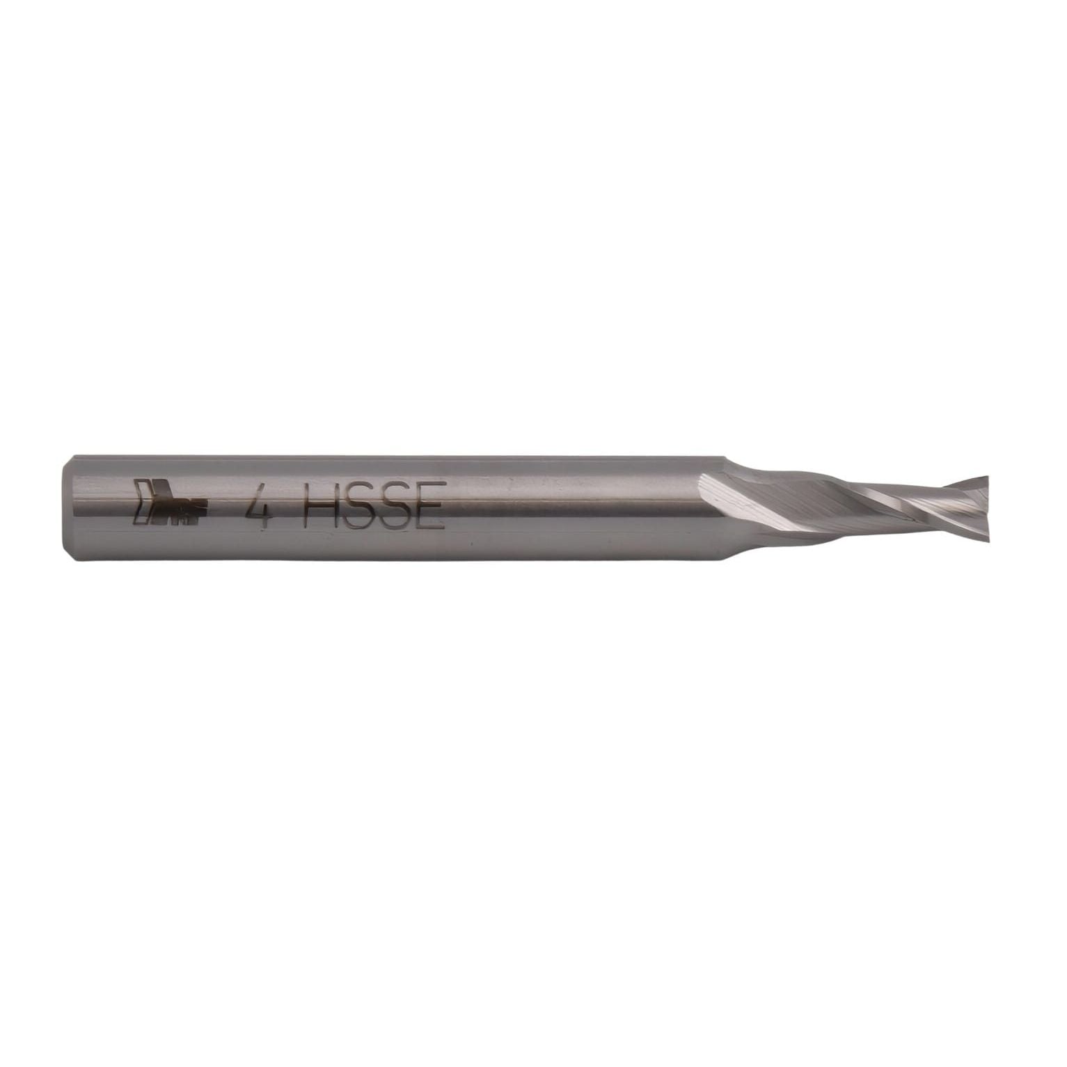 HEPYC ENDMILL Hepyc 4mm HSS-E Cobalt End Mill DIN327N Short Series 2 Flute 30° Helix