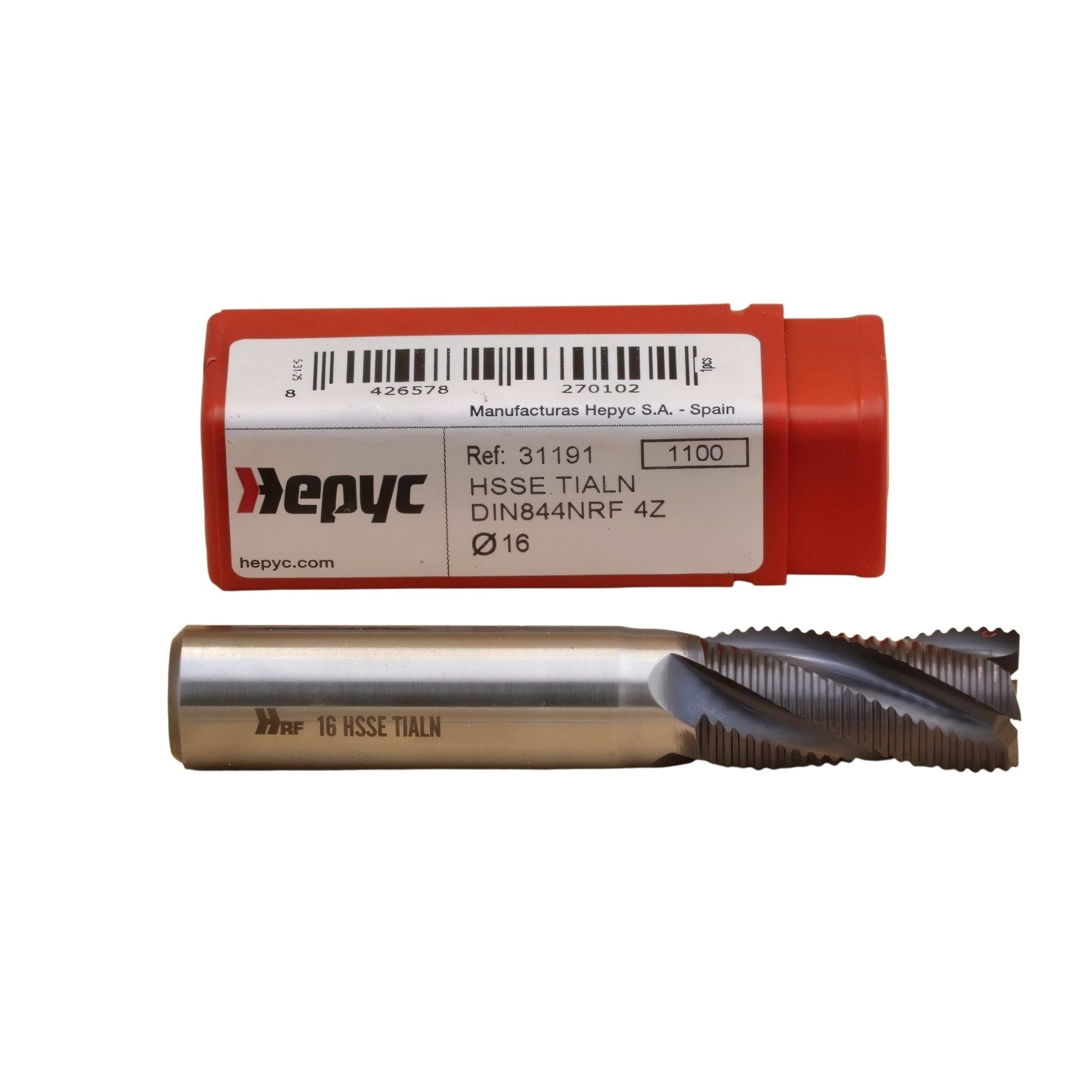Hepyc HSSE End Mill DIN 844NRF - Twin Eagle Imports