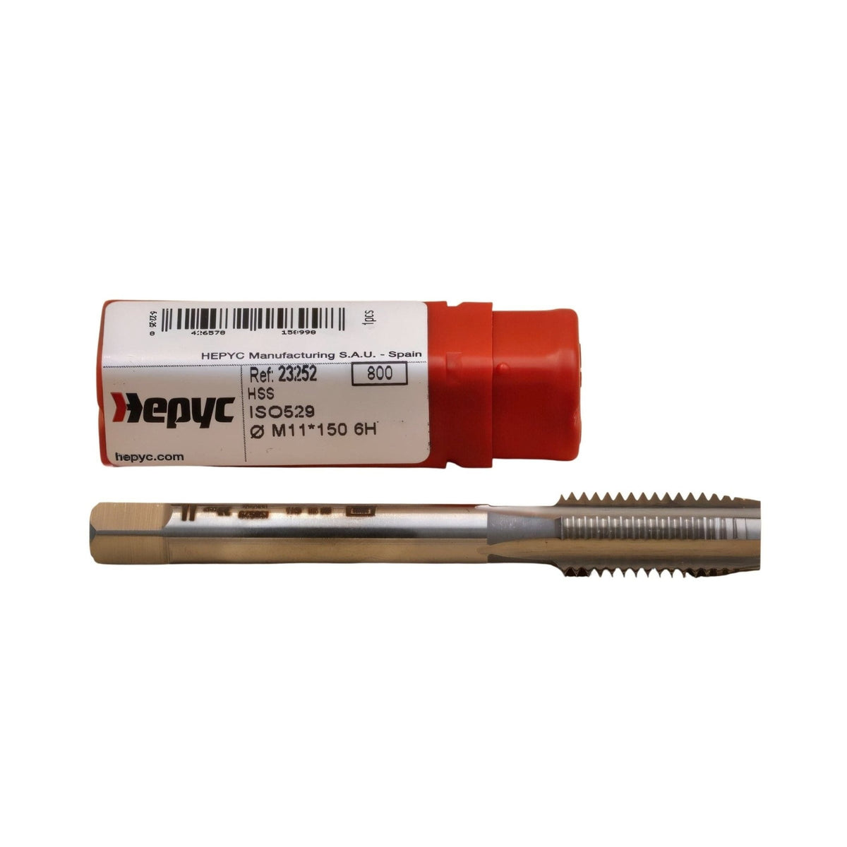 Hepyc Machine Tap HSS ISO 529B M11 × 1.50 – DIN 13 Form B Gun, 6H - Twin Eagle Imports