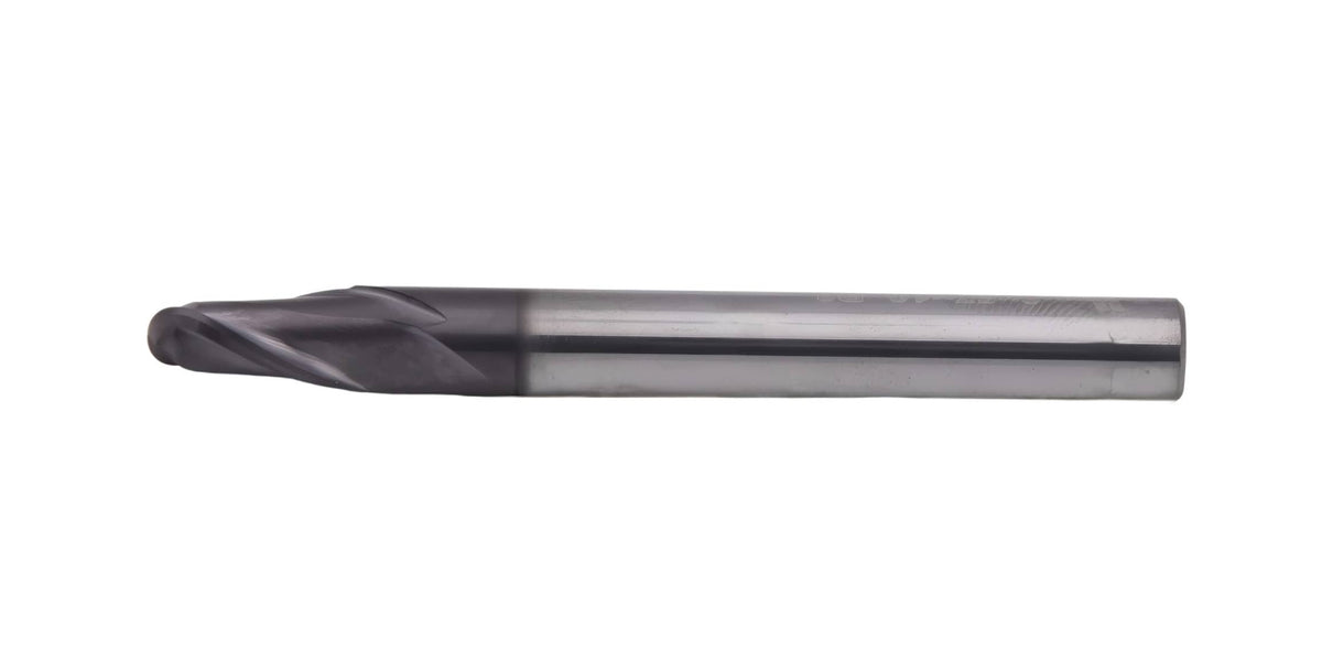 HEPYC MILLING CUTTERS 6mm HEPYC Short Series Carbide Ball Nose Slot Drill TIALN Coated