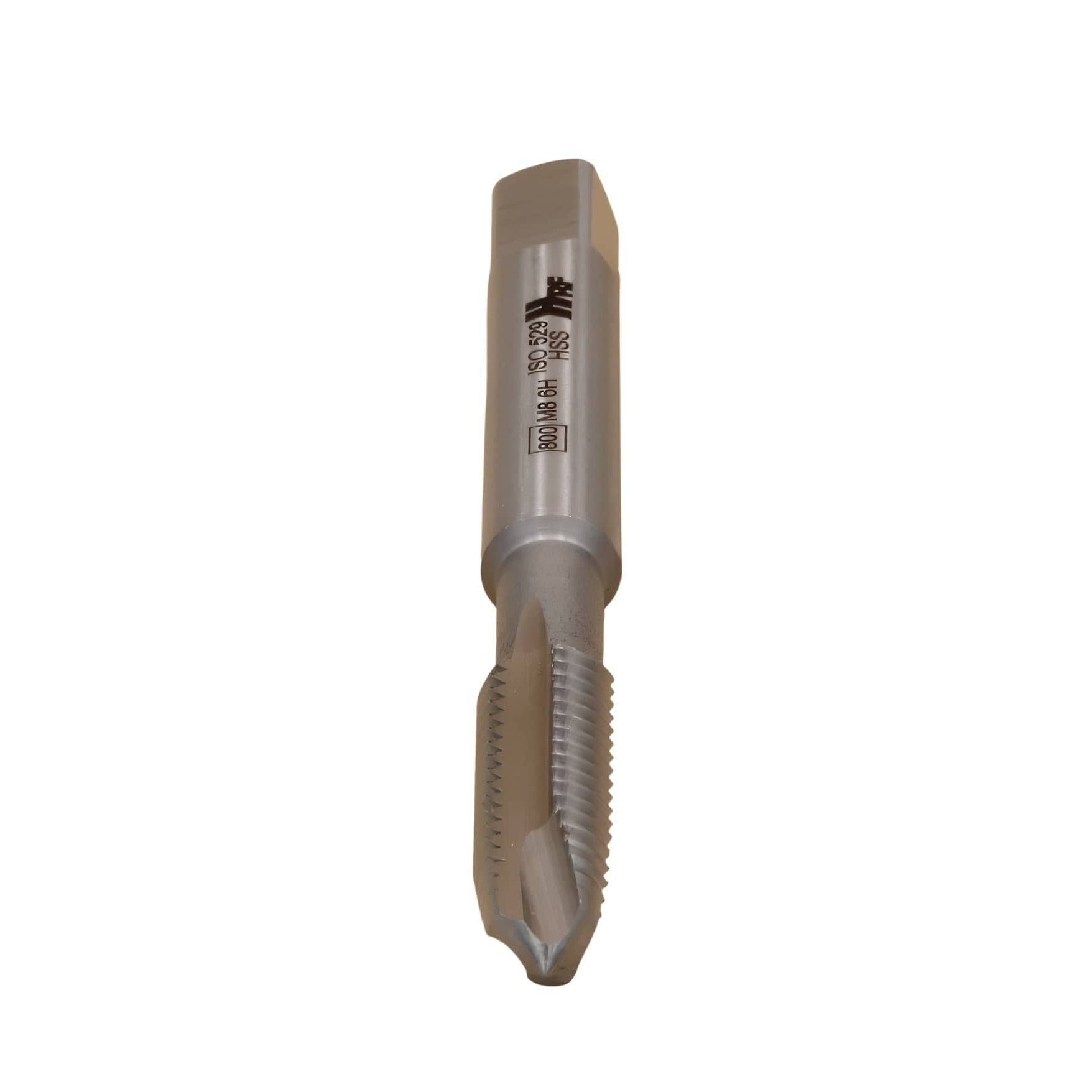 Hepyc Tap HSSE ISO 529B M8 × 1.25 – DIN 13 Form B Gun, 6H, 3XD - Twin Eagle Imports