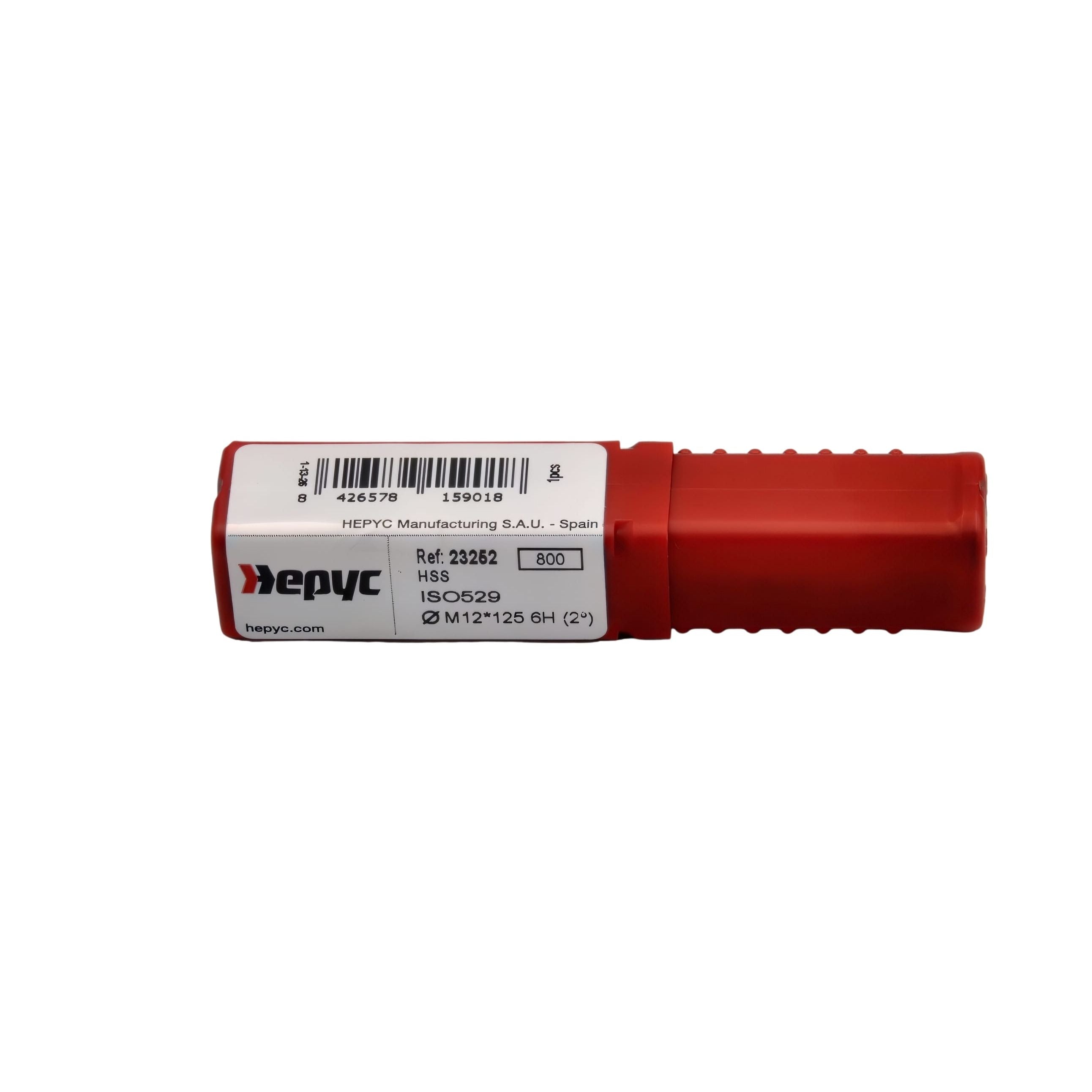 HEPYC TAPS Hepyc HSS Hand Tap M12 x 1.25 ISO529 6H – Intermediate