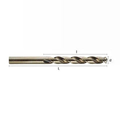 HEPYC TAPS Hepyc HSSCo Split Point Drill Bit 17/64" DIN338N