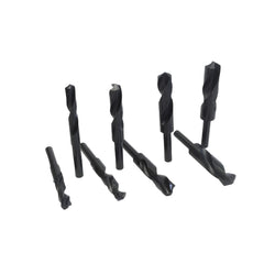 HSS Imperial Drill Bit Set – 8 Piece (9/16"–1") – Right Hand, 1/2" Reduced Shank - Twin Eagle Imports