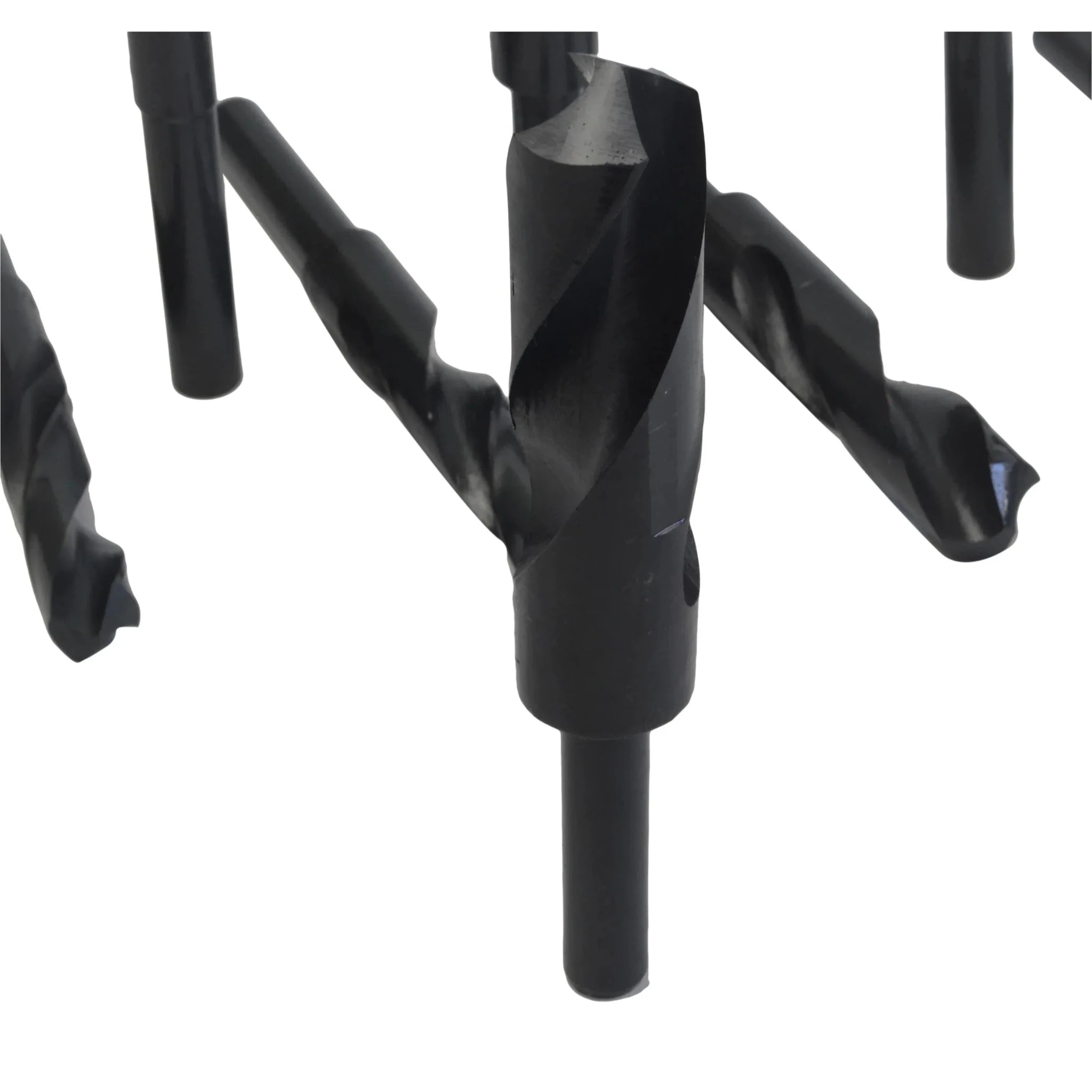 HSS Imperial Drill Bit Set – 8 Piece (9/16"–1") – Right Hand, 1/2" Reduced Shank - Twin Eagle Imports