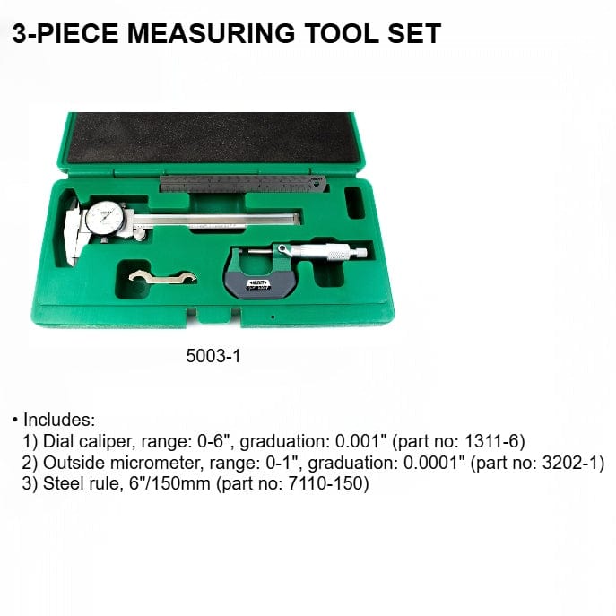 Insize 3pc Measuring Tool Set 5003-1 - Twin Eagle Imports