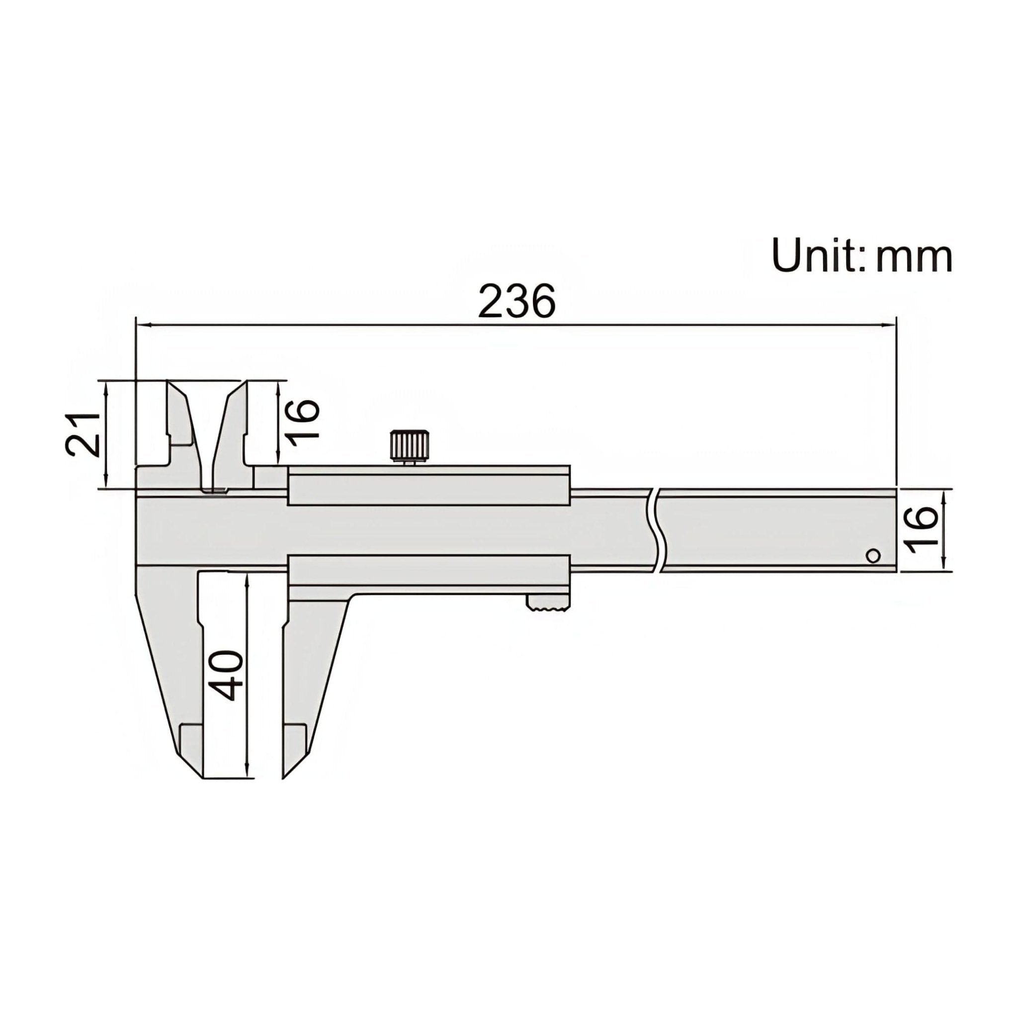Insize Anti Magnetic Vernier Caliper 0-150mm Range Series 1224-150A - Twin Eagle Imports