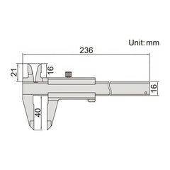 Insize Anti Magnetic Vernier Caliper 0-150mm Range Series 1224-150A - Twin Eagle Imports