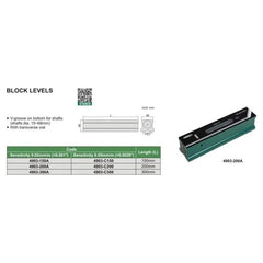 Insize Block Level 200mm Series 4903-200A - Twin Eagle Imports