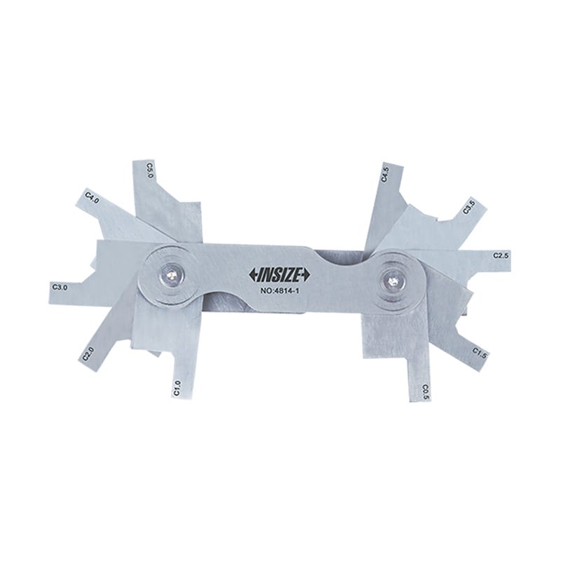 Insize Chamfer Gauge 0.5-5.0mm 45° Stainless Steel Series 4814-1 - Twin Eagle Imports