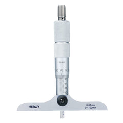 Insize Depth Micrometer 0-75mm Graduation 0.01mm Series 3241-75 - Twin Eagle Imports