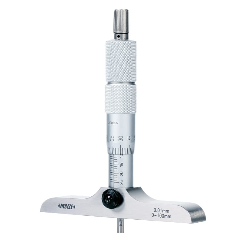 Insize Depth Micrometer 0-75mm Graduation 0.01mm Series 3241-75 - Twin Eagle Imports
