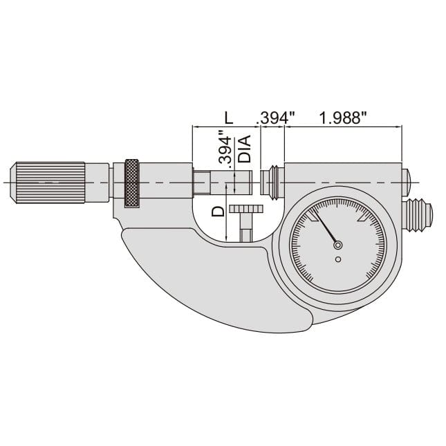 Insize Dial Snap Gauge 1-2" Range Series 3334-2 - Twin Eagle Imports