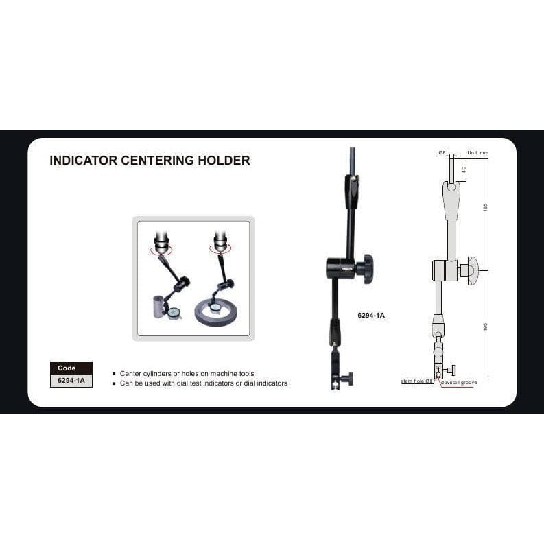 Insize Dial Test Gauge Indicator Holder Mechanical Lock Series 6294-1A - Twin Eagle Imports