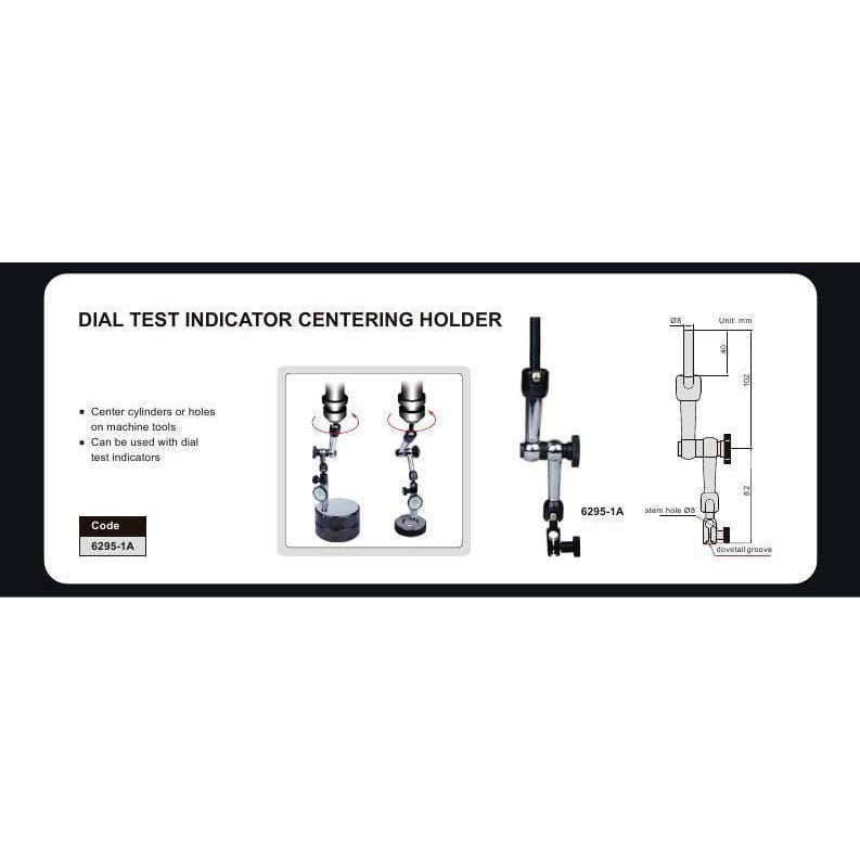 Insize Dial Test Gauge Indicator Holder Mechanical Lock Series 6295-1A - Twin Eagle Imports