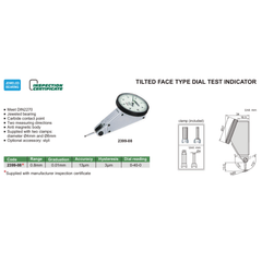 Insize Dial Test Indicator 0.8mm x 0.01mm Range Series 2399-08 - Twin Eagle Imports