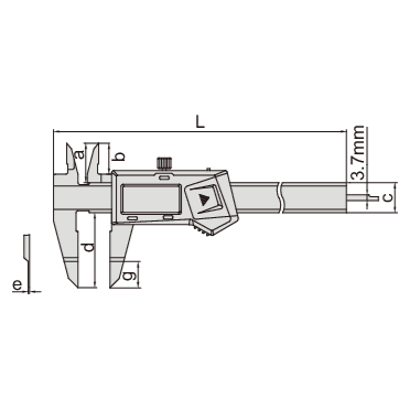 Insize Digital Blade Caliper 0-150mm / 0-6" Range Series 1188-150A - Twin Eagle Imports