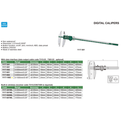 Insize Digital Caliper 0-1000mm / 0-40" Range Series 1117-1002 - Twin Eagle Imports