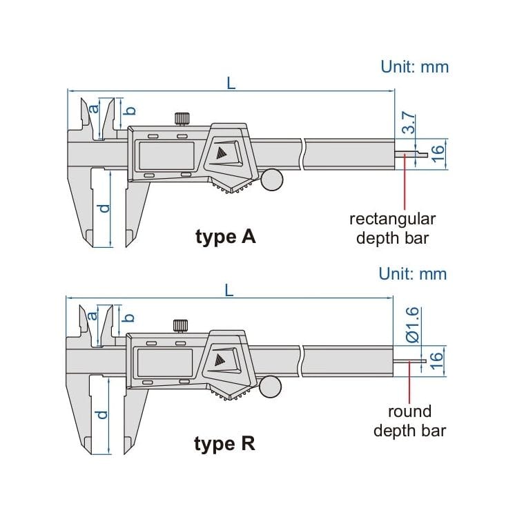 Insize Digital Caliper 0-200mm / 0-8" Range Series 1103-200 - Twin Eagle Imports