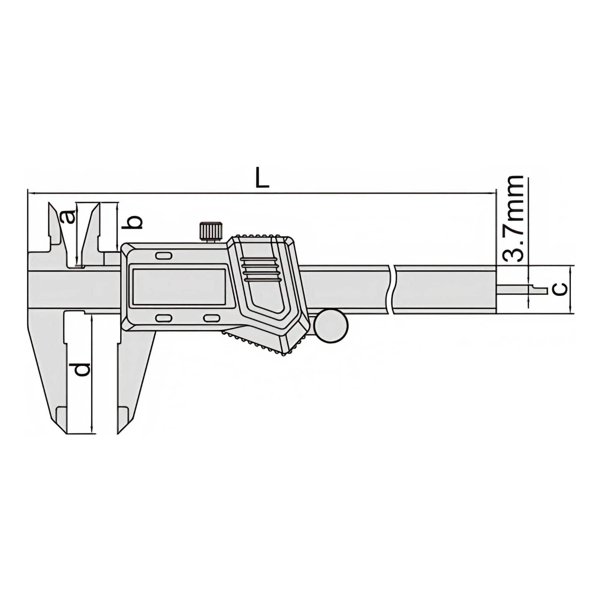 Insize Digital Caliper 0-200mm/0-8" Range Series 1114-200A - Twin Eagle Imports