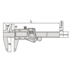 Insize Digital Caliper 0-200mm/0-8" Range Series 1114-200A - Twin Eagle Imports