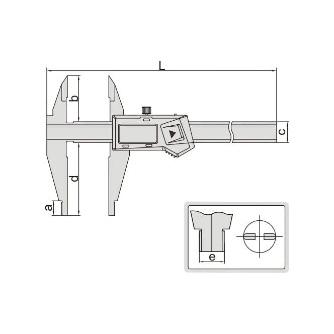 Insize Digital Caliper 0-300mm/0-12" Range Series 1171-300 - Twin Eagle Imports