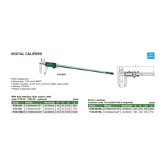 Insize Digital Caliper 0-450mm / 0-18" Range Series 1135-451 - Twin Eagle Imports
