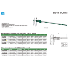 Insize Digital Caliper 0-600mm / 0-24" Range Series 1117-601 - Twin Eagle Imports