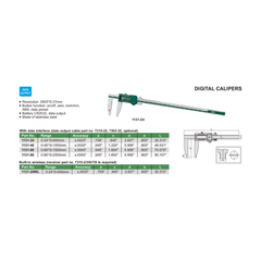 Insize Digital Caliper 0-600mm/0-24" Range Series 1131-24 - Twin Eagle Imports