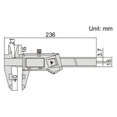 Insize Digital Crimp Height Caliper 0-150mm/0-6" Range Series 1165-150A - Twin Eagle Imports