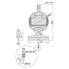 Insize Digital Depth Gauge (60° Knife Edge Base) Range Series 2143-101 - Twin Eagle Imports
