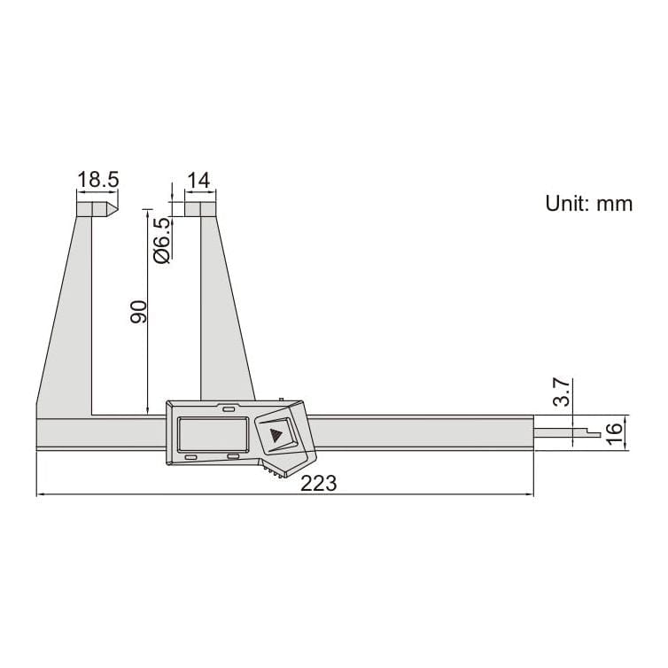 Insize Digital Disc Brake Caliper 0-125mm/0-5" Range Series 1162-125A - Twin Eagle Imports