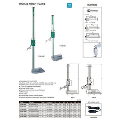 Insize Digital Height Gauge 0-1000mm / 0-40" Range Series 1150-1000 - Twin Eagle Imports
