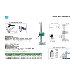 Insize Digital Height Gauge 0-300mm / 0-12" Range Series 1151-300 - Twin Eagle Imports