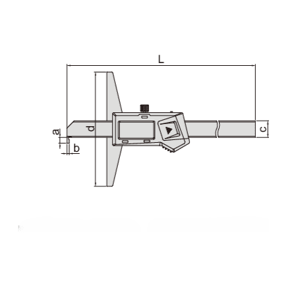 Insize Digital Hook Depth Gauge 0-150mm / 0-6" Range Series 1142-150A - Twin Eagle Imports