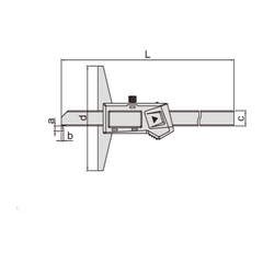 Insize Digital Hook Depth Gauge 0-200mm / 0-8" Range Series 1142-200A - Twin Eagle Imports